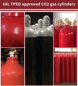 68 liters firefighting cylinder