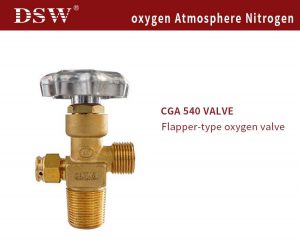 CGA 540 oxygen cylinder valve, oxygen valve