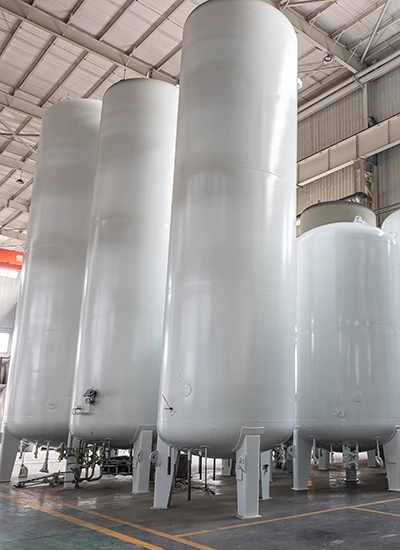 Vacuum insulated cryogenic storage tank for liquid nitrogen, oxygen, argon and LNG industrial gas storage