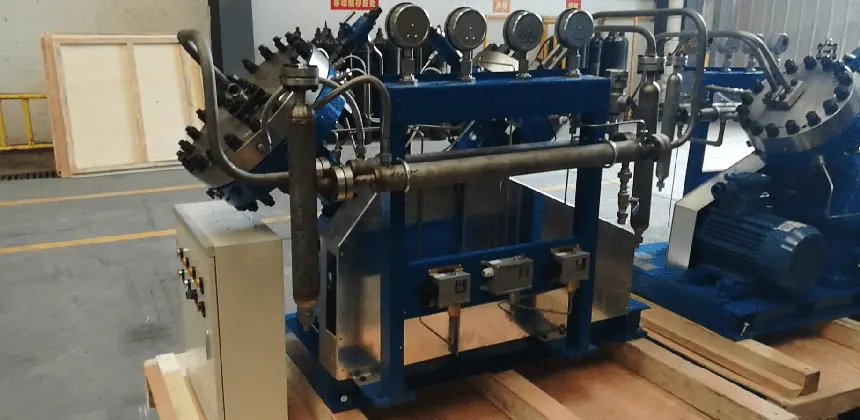 argon compressor for high-purity gas compression in petrochemical, electronic, and hydrogen applications.