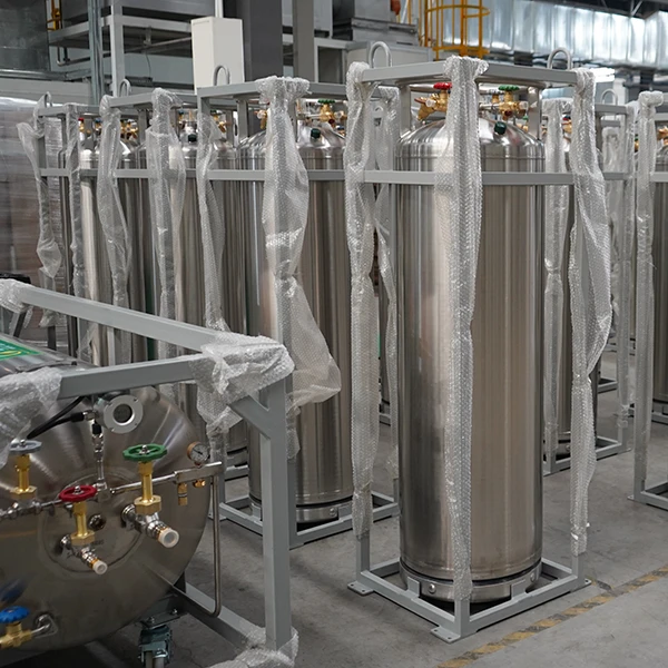 cryogenic-storage-dewar Cryogenic storage dewar tank for liquid nitrogen with vacuum insulation and pressure control system