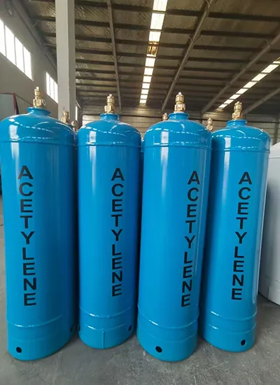 BluNet acetylene gas cylinder for welding and industrial gas storage