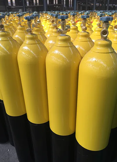 Gas cylinder storage for flammable gases like acetylene and inert gases such as helium with safety colour coding