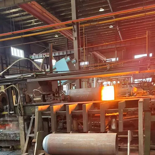 hot-spinning-gas-cylinder-manufacturing Hot spinning process in gas cylinder manufacturing forming seamless steel cylinder ends at high temperature
