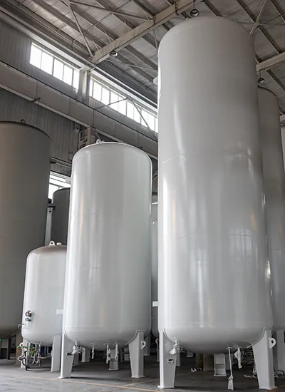 LNG storage system with cryogenic tank, regasification unit, and LNG transfer pumps for industrial and marine use