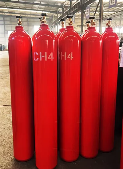 BluNet methane CH4 gas cylinder for industrial, laboratory, and calibration use