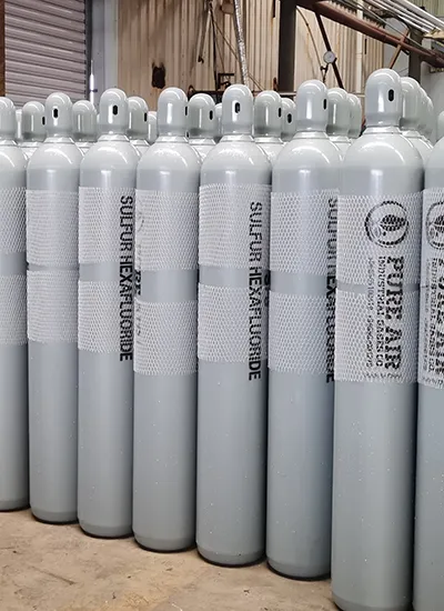 High purity SF₆ sulfur hexafluoride gas cylinder for industrial use