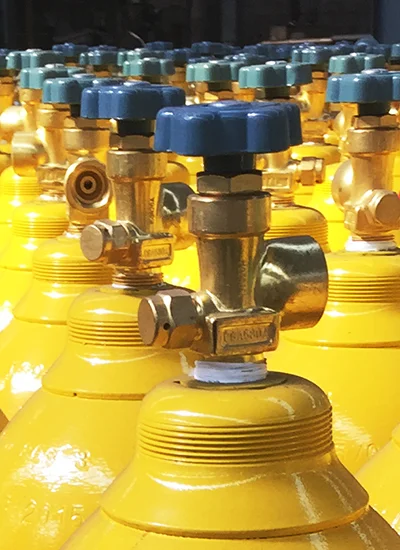 Brass cylinder gas valve for safe storage and precise pressure control in industrial use