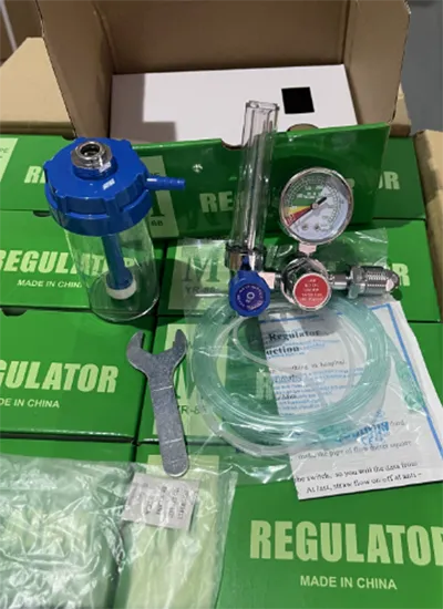 Gas regulators for cylinder pressure control and industrial gas flow regulation