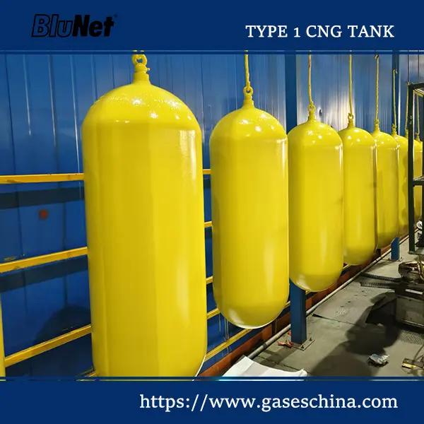 OEM Type 1 CNG cylinder for high pressure natural gas storage in commercial vehicles and industrial applications