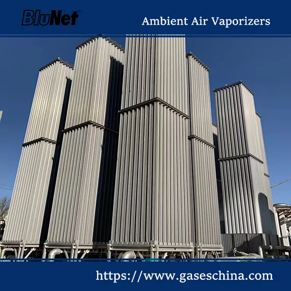 Cryogenic vaporizer for industrial gas filling station