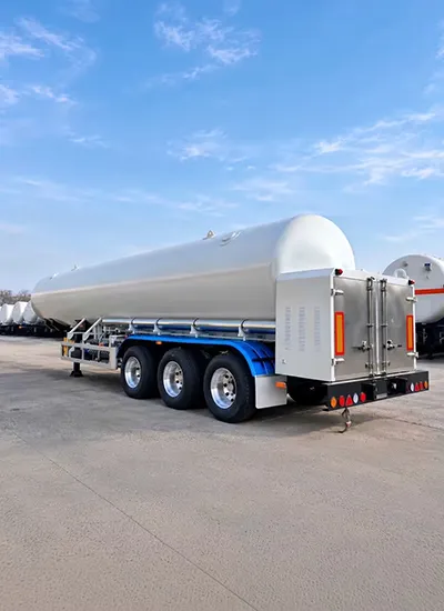 Cryogenic liquid trailer for industrial gas transportation