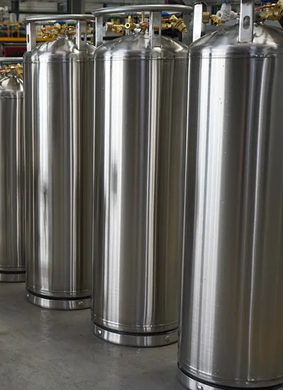 Dewar container for liquid nitrogen used for cryogenic storage